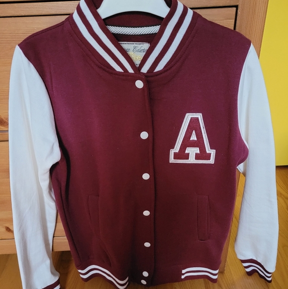Burgundy Varsity Jacket - Picture 1 of 3